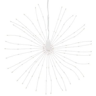 Lämmin valkoinen starburst jouluvalot Porfira 17cm (140 led-valoa 2 kpl)