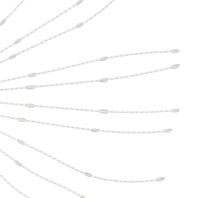 Lämmin valkoinen starburst jouluvalot Porfira 17cm (140 led-valoa 8 kpl)