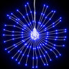 Starburst jouluvalot 140 LED-valoa 2 kpl sininen 17 cm