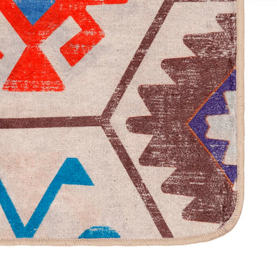 Monivärinen matto pestävä Ifte 120x180cm (liukumaton)