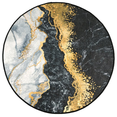 Monivärinen matto pestävä Ifte Ø 120cm (liukumaton)