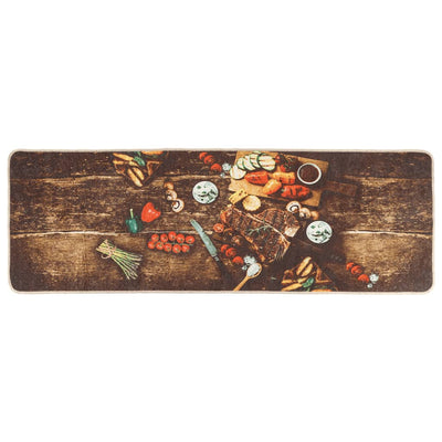 Monivärinen keittiömatto Charalampos 60x180cm (pestävä liukumaton)