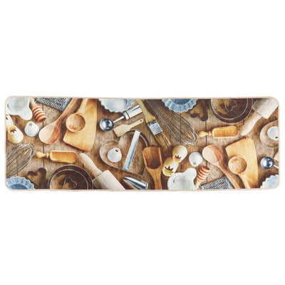 Monivärinen keittiömatto Charalampos 60x180cm (pestävä liukumaton)