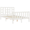 Valkoinen sängynrunko päädyllä Kassandra Small Double (puu)