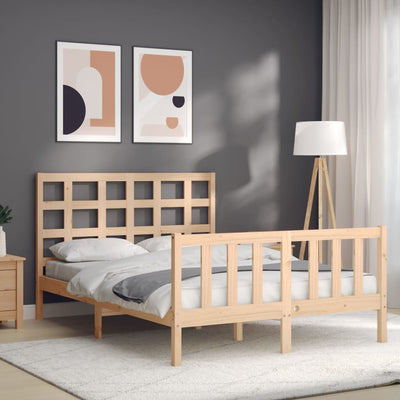 Sängynrunko päädyllä Small Double täysi puu
