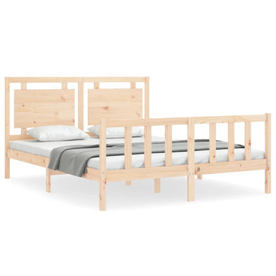 Sängynrunko päädyllä King Size täysi puu
