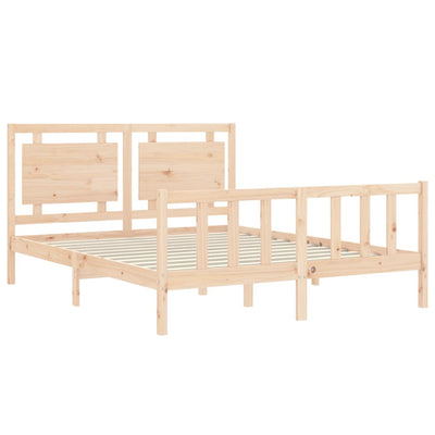 Sängynrunko päädyllä King Size täysi puu