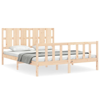 Sängynrunko päädyllä King Size täysi puu