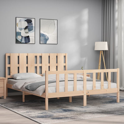 Sängynrunko päädyllä King Size täysi puu
