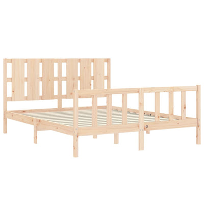 Sängynrunko päädyllä King Size täysi puu