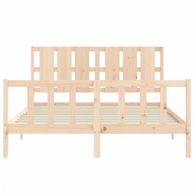 Sängynrunko päädyllä King Size täysi puu