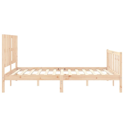 Sängynrunko päädyllä King Size täysi puu