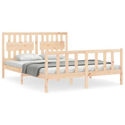 Sängynrunko päädyllä King Size täysi puu