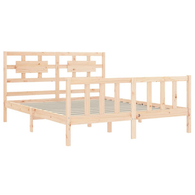 Sängynrunko päädyllä King Size täysi puu
