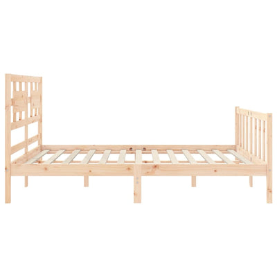 Sängynrunko päädyllä King Size täysi puu
