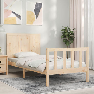 Sängynrunko ilman patjaa 100x200 cm täysi mänty