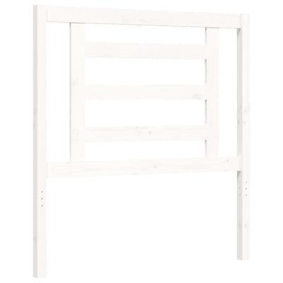 Valkoinen sängynrunko päädyllä Baryy Small Single (puu)