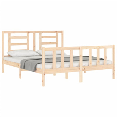 Sängynrunko päädyllä King Size täysi puu