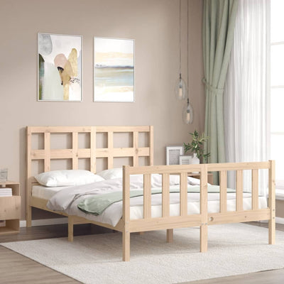 Sängynrunko päädyllä Small Double täysi puu