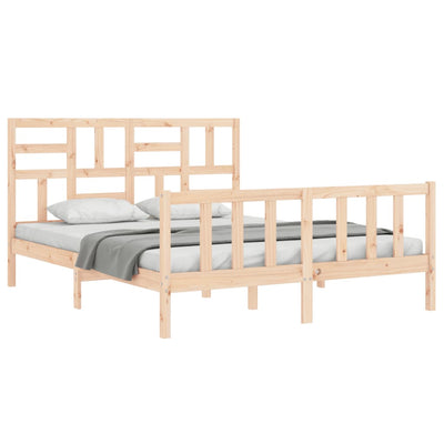 Sängynrunko päädyllä King Size täysi puu