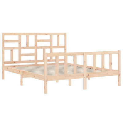 Sängynrunko päädyllä King Size täysi puu