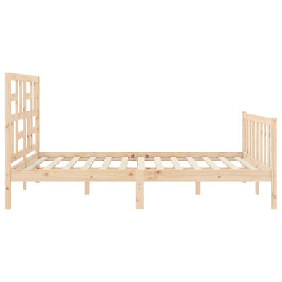 Sängynrunko päädyllä King Size täysi puu