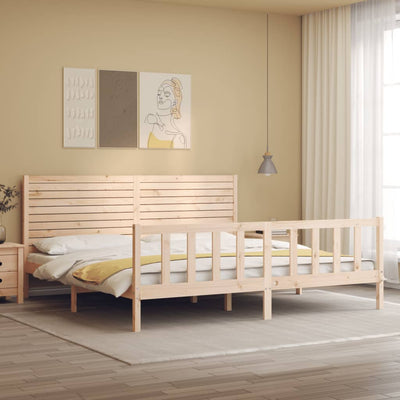 Sänky ilman patjaa 200x200 cm täysi mänty