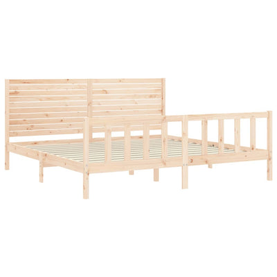 Sänky ilman patjaa 200x200 cm täysi mänty