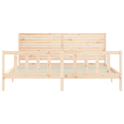 Sänky ilman patjaa 200x200 cm täysi mänty
