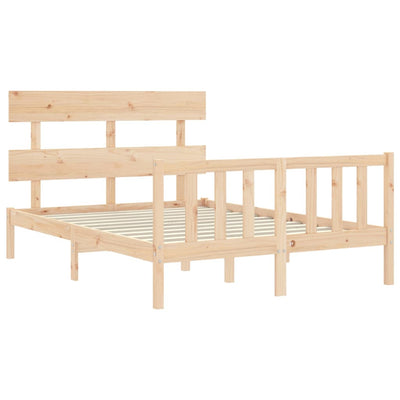 Sängynrunko päädyllä Small Double täysi puu