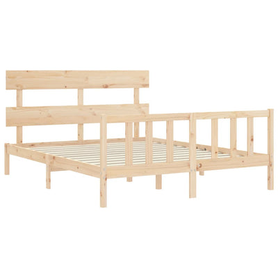 Sängynrunko päädyllä King Size täysi puu