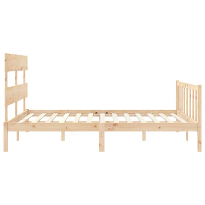 Sängynrunko päädyllä King Size täysi puu