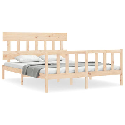 Sängynrunko päädyllä King Size täysi puu