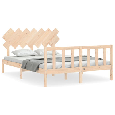Sängynrunko päädyllä King Size täysi puu