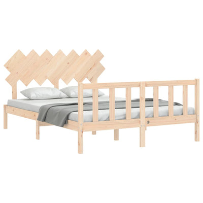 Sängynrunko päädyllä King Size täysi puu