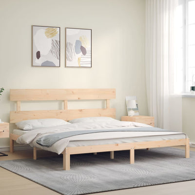 Sängynrunko päädyllä Super King Size täysi puu