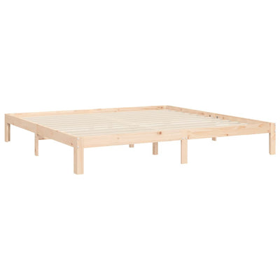 Sänky ilman patjaa 200x200 cm täysi mänty