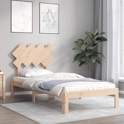Sängynrunko päädyllä 90x200 cm täysi puu