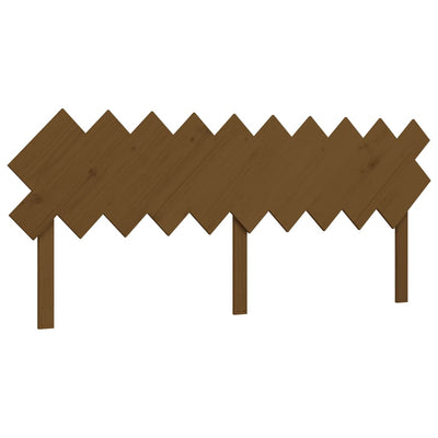 Sängynrunko päädyllä hunajanruskea 200x200 cm täysi puu