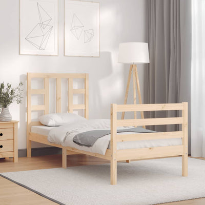 Sängynrunko päädyllä Small Single täysi puu