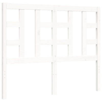 Sängynrunko päädyllä valkoinen Small Double täysi puu