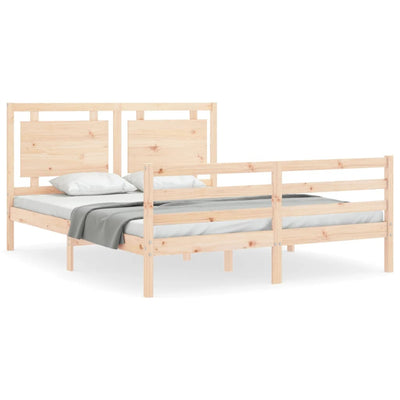Sängynrunko päädyllä King Size täysi puu