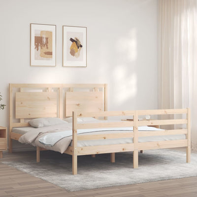 Sängynrunko päädyllä King Size täysi puu