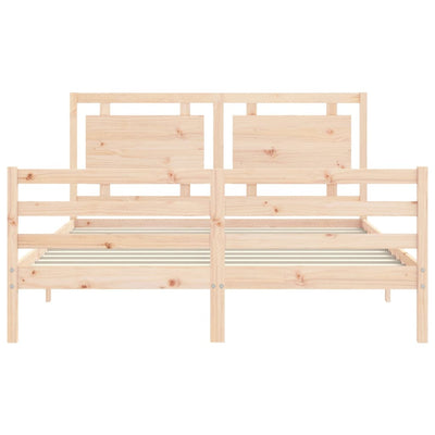 Sängynrunko päädyllä King Size täysi puu