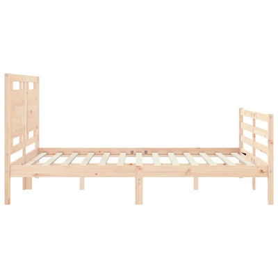 Sängynrunko päädyllä King Size täysi puu