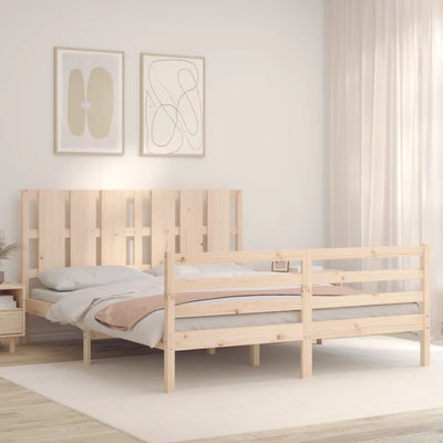 Sängynrunko päädyllä King Size täysi puu