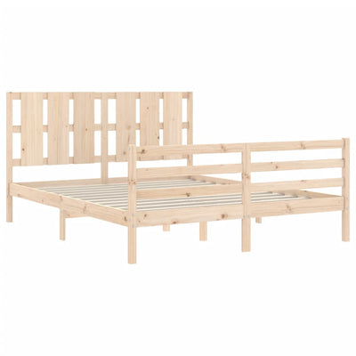 Sängynrunko päädyllä King Size täysi puu