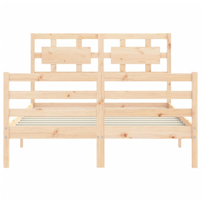 Sängynrunko päädyllä Small Double täysi puu