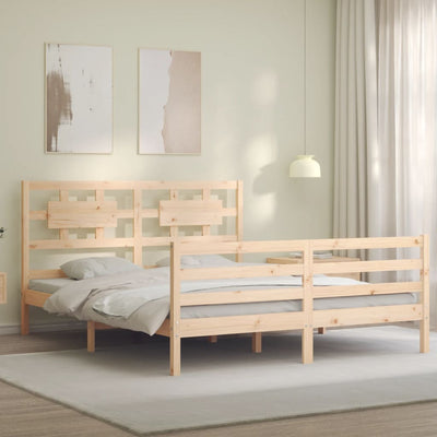 Sängynrunko päädyllä King Size täysi puu