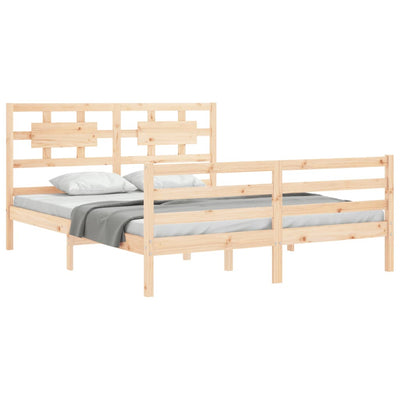 Sängynrunko päädyllä King Size täysi puu